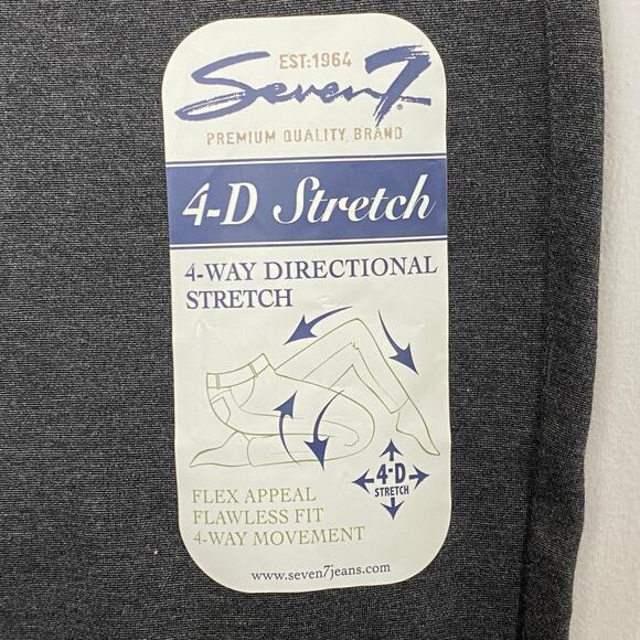 Seven7 Heather Charcoal Stretch Pull On Legging Pants Size 4 - Picture 3 of 8